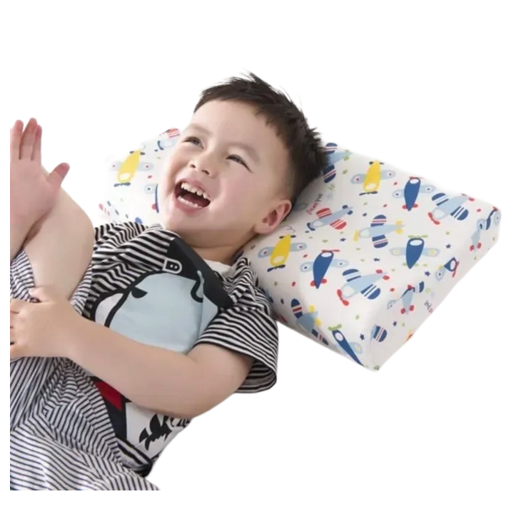 Natural Latex Cervical Neck Pillow for Kids – Orthopedic Sleeping Support