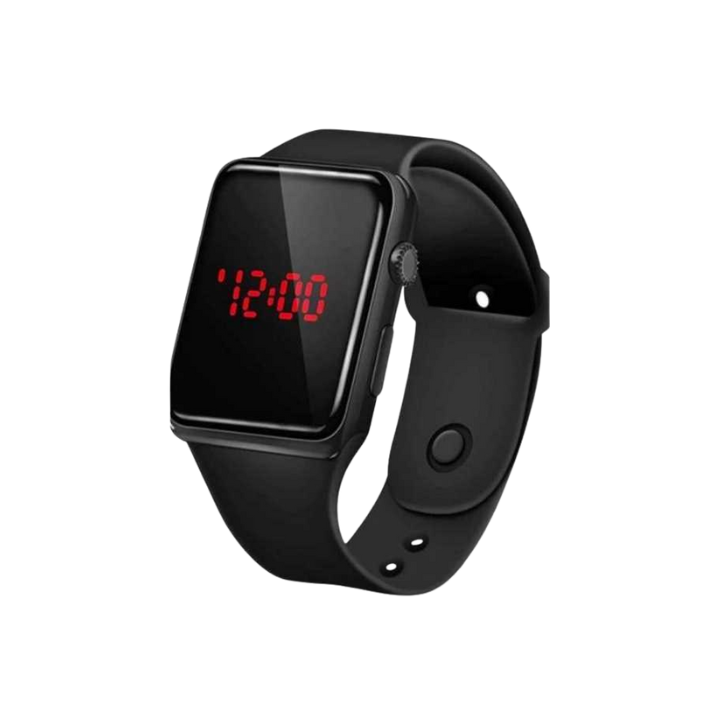 Fashionable Square LED Digital Sports Watch Silicon Wrist Watch
