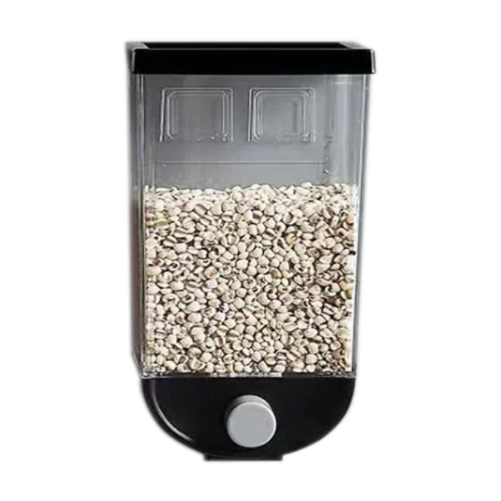 Airtight wall mounted food container for organized kitchen storage