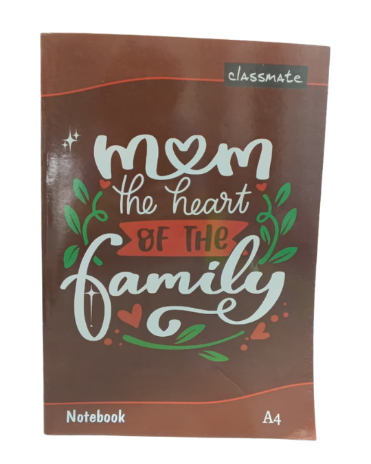 Mom Notebook Design Classmate Mom Notebook Gift | “Heart of the Family” Design for Mother’s ...