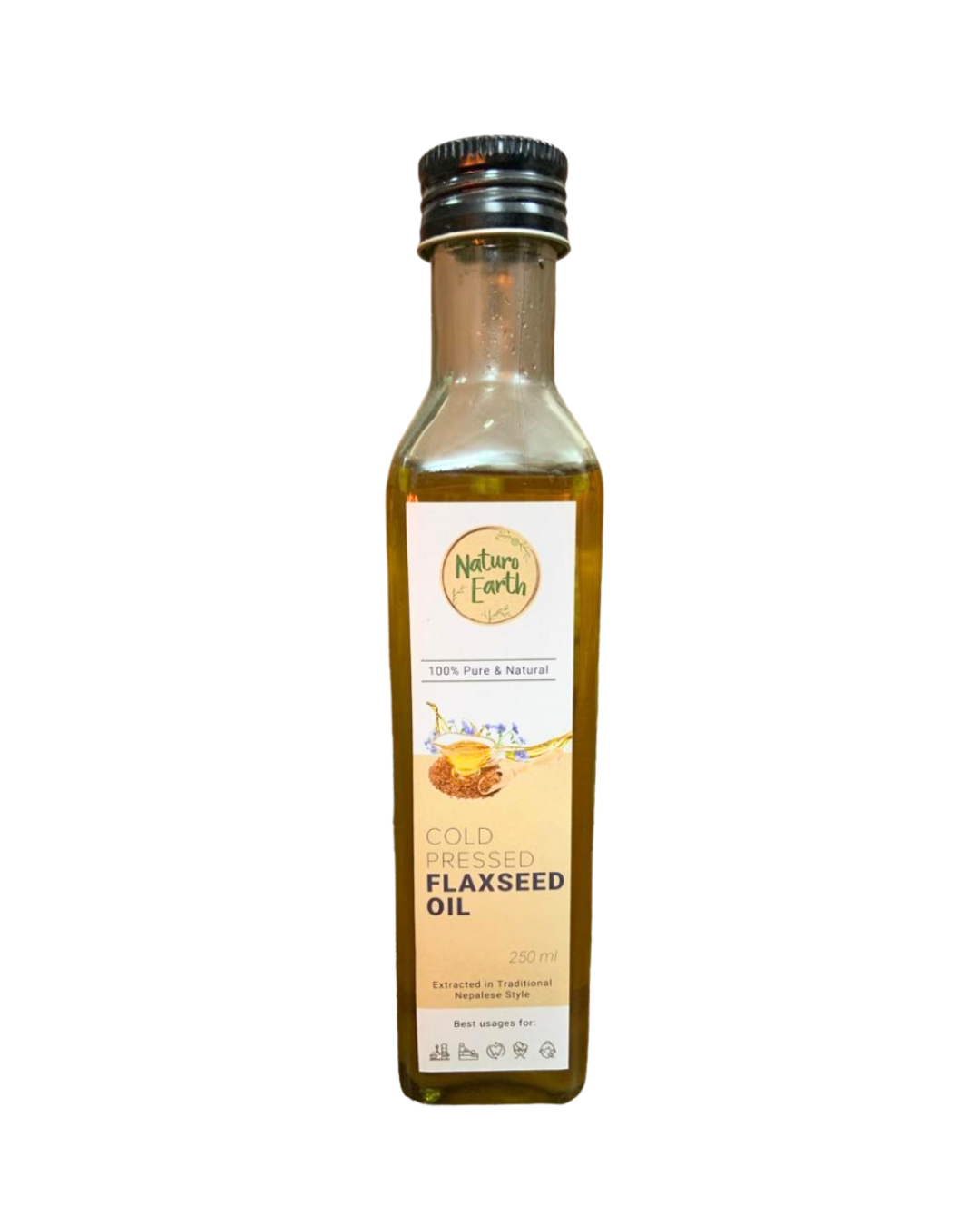 Naturo Earth  | Cold Pressed Flax Seed Oil | 250ml